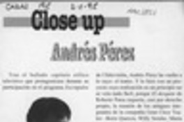 Andrés Pérez  [artículo].