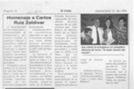 Homenaje a Carlos Ruiz Zaldívar  [artículo].