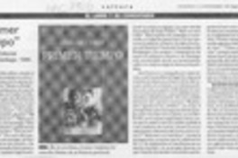 "Primer tiempo"  [artículo] Milton Aguilar.