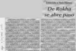 De Rokha se abre paso  [artículo] A. M. R.