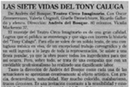 Las siete vidas del Tony Caluga Las siete vidas del Tony Caluga
