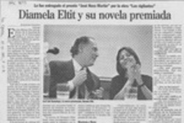 Diamela Eltit y su novela premiada Diamela Eltit y su novela premiada