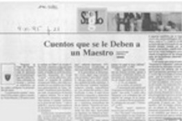 Cuentos que se le deben a un maestro  [artículo] Salvattori Coppola.