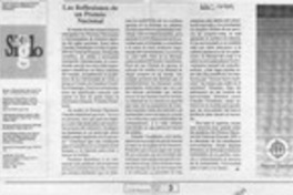 Las Reflexiones de un Premio Nacional  [artículo] Fernando Sepúlveda.