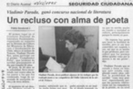 Un Recluso con alma de poeta  [artículo].