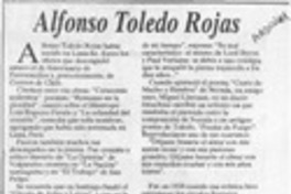 Alfonso Toledo Rojas  [artículo] Adolfo Simpson T.