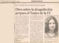 Preparan obra sobre los jóvenes y la drogadicción