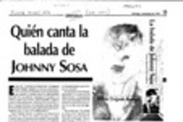 Quién canta la balada de Johnny Sosa  [artículo] Virginia Vidal.
