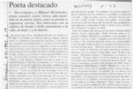 Poeta destacado