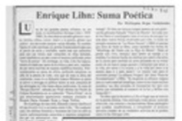 Enrique Lihn, summa poética  [artículo] Wellington Rojas Valdebenito.
