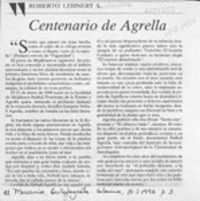 Centenario de Agrella