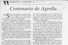 Centenario de Agrella