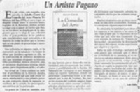 Un artista pagano  [artículo] Luis Riffo.