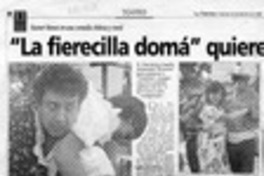 "La fierecilla domá" quiere mandar  [artículo].