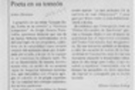Poeta en su torreón  [artículo] Eliana Godoy Godoy.