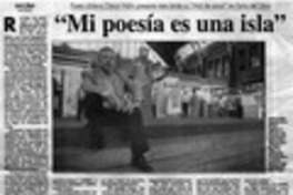"Mi poesía es una isla"