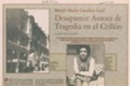 Desaparece autora de tragedia en el Crillón Desaparece autora de tragedia en el Crillón