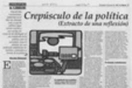 Crepúsculo de la política Crepúsculo de la política