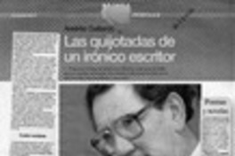 Las quijotadas de un irónico escritor Las quijotadas de un irónico escritor
