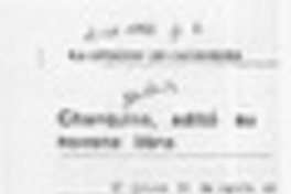 Chanquino, editó su noveno libro  [artículo].