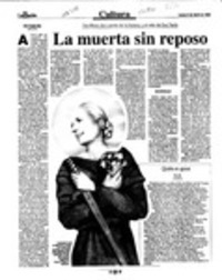 La muerta sin reposo  [artículo] María Eugenia Meza.