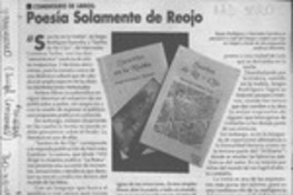 Poesía solamente de reojo  [artículo].