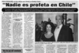 "Nadie es profeta en Chile" "Nadie es profeta en Chile"