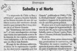 Sabella y el norte  [artículo] Alberto Roldán.