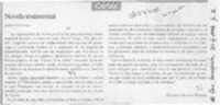 Novela testimonial  [artículo] Enrique Krauss Rusque.
