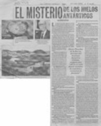 El misterio de los hielos antárticos  [artículo] Juan Guillermo Prado.