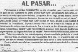 Al pasar --