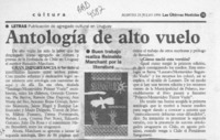 Antología de alto vuelo  [artículo].
