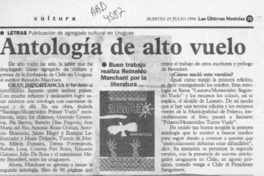 Antología de alto vuelo  [artículo].