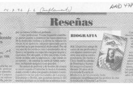 Una vida por la vida  [artículo] Vicente Valdivieso D.
