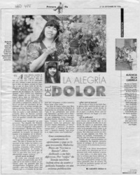 La alegría del dolor  [artículo] Carmen Mera O.