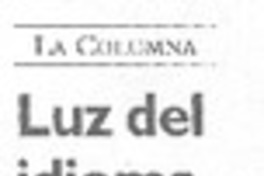 Luz del idioma Luz del idioma