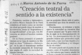"Creación teatral da sentido a la existencia" "Creación teatral da sentido a la existencia"