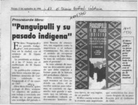 "Panguipulli y su pasado indígena"  [artículo].
