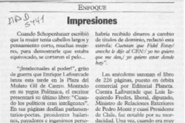 Impresiones  [artículo] Mentessana.