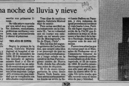 Una noche de lluvia y nieve  [artículo] F. V.