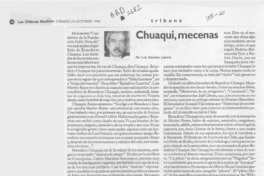 Chuaqui, mecenas Chuaqui, mecenas