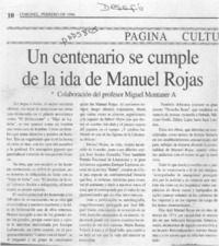 Un Centenario se cumple de la ida de Manuel Rojas  [artículo].