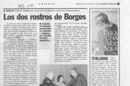 Los Dos rostros de Borges  [artículo].