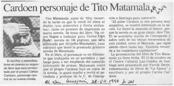 Cardoen personaje de Tito Matamala  [artículo].