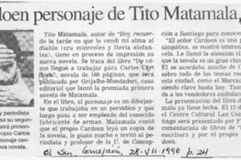 Cardoen personaje de Tito Matamala  [artículo].