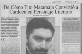 De cómo Tito Matamala convirtió a Cardoen en personaje literario