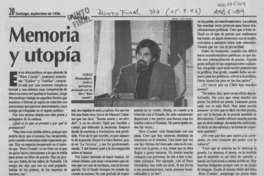 Memoria y utopía
