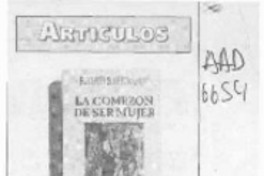 La comezón de ser mujer  [artículo] Vicente Paz.