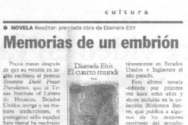 Memorias de un embrión Memorias de un embrión
