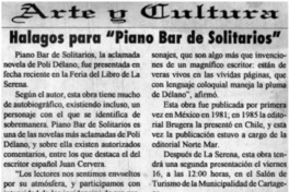 Halagos para "Piano bar de solitarios"